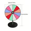 1Pcs Acrylic Color Roulette Wheel Tabletop Prize Wheel Dry Erase Spin Wheel Spinner Game Heavy Duty Editable Spin Wheel