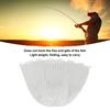 Large Landing Net, 55cm, Rubber Landing Net, Spare Net, Replacement Net for Rocky Coast Fishing, Compact, Foldable, Lightweight, Portable, White
