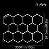 110V-240V Led Ceiling Light 6500K Honeycomb Hexagon White Lights Barbershop Gym Hair Salon Garage Lights for Car Wash Decoration