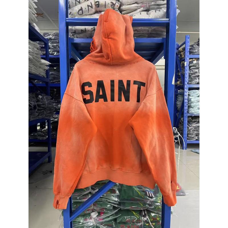 Mens Oversized Hooded Sweatshirt With Letter Print Washed Vintage Cotton Blend Loose Fit Streetwear