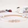 Belt Ladies Decorative Belt, Sweet Rhinestone Belt, Butterfly Pair Buckle With Belt Women
