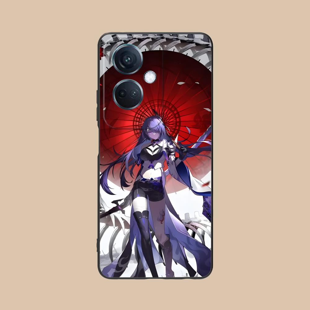 

HSR Acheron Matte TPU Mobile Phone Case for OPPO Reno 14 13 12 11 10 9 8 7 6 5 F T Pro 5G Colorful Printing Cover OPPO Reno14