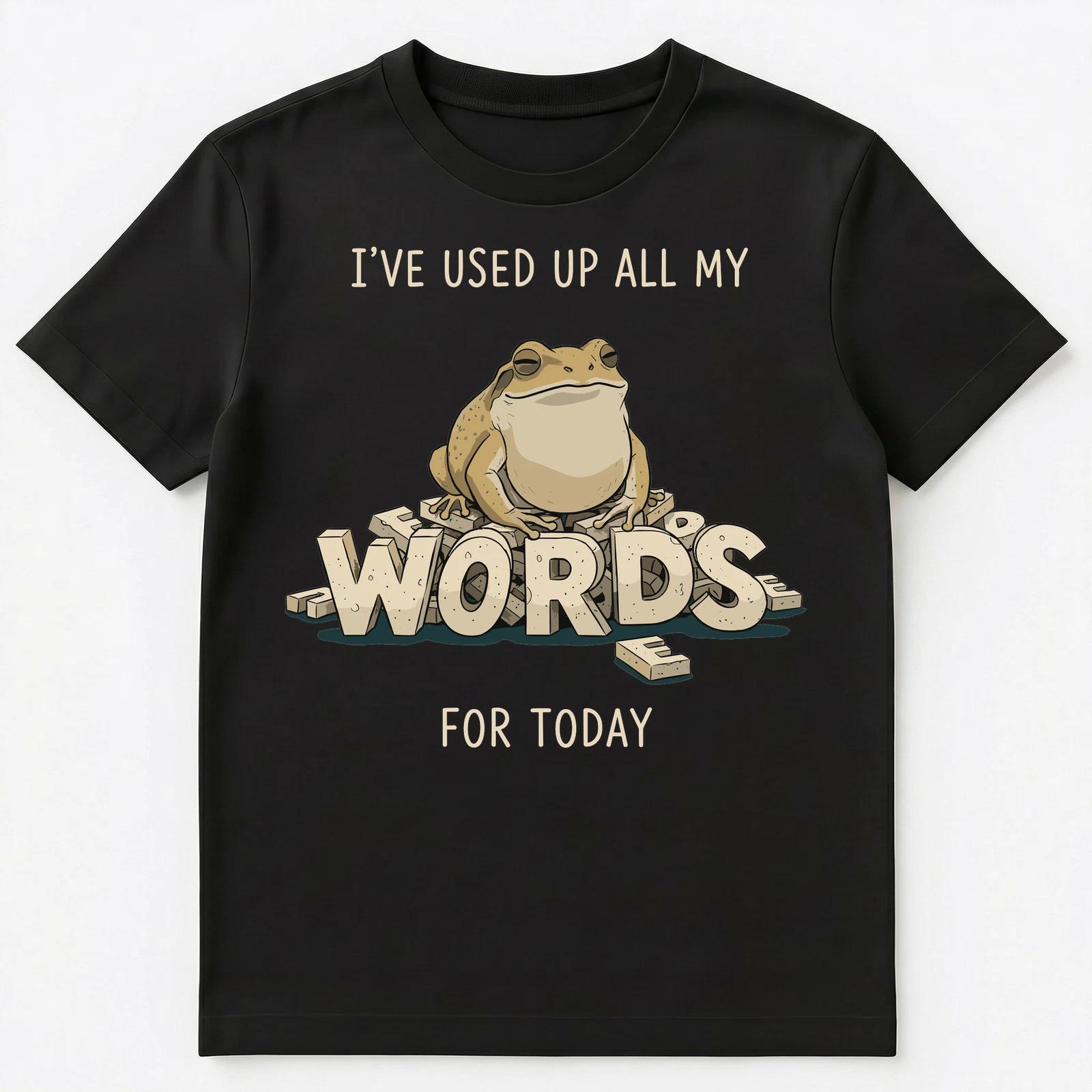 Introvert Words Exhaustion Funny Communication Unisex T-Shirt M