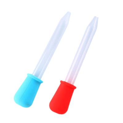 5Ml Straw Silicone Straw Dropper Children’S Anti-Choke Feeding Medicine Straw With Scale School Laboratory Experimental Supplies