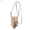 X7XC Vintage Crossbody Phone Bag for Women Fashionable Beach Vacation Woven Straw Small Shoulder Purse Wallet with Tassels