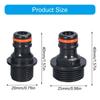 Pack of 2 Garden Hose Fitting Water Hose Connectors 3/4inch 1/2inch Quick Connecting Professional Irrigation Systems
