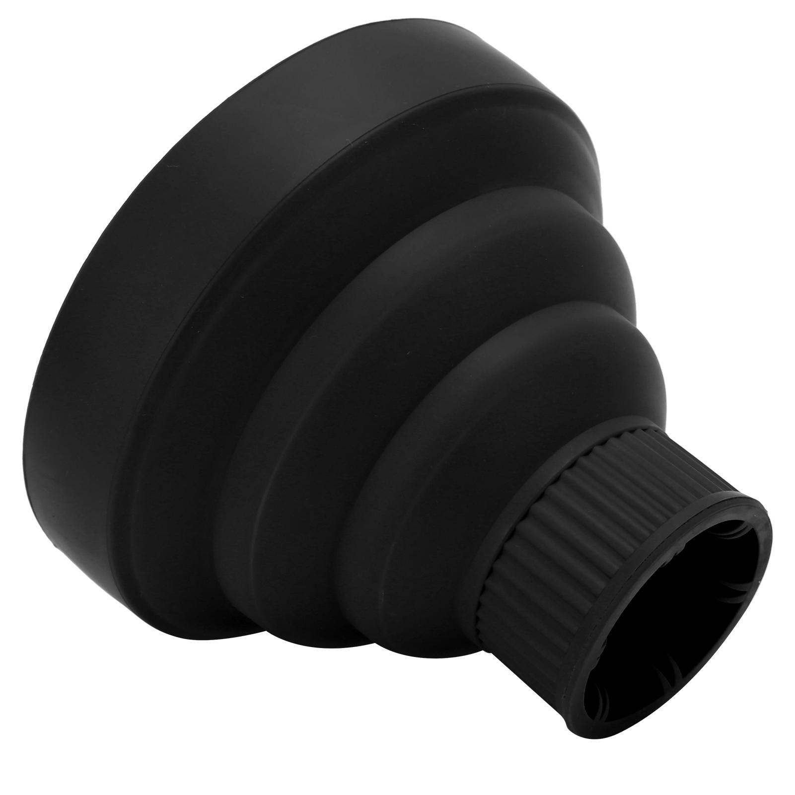 Универсальный складной диффузор для фена Портативный дорожный складной диффузор для фена Черный чёрный