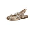 [Fanfna] Square Head Shallow Mouth Mary Jane Shoes Women's 2025 Summer Bow Sweet Empty Baotou Sandals