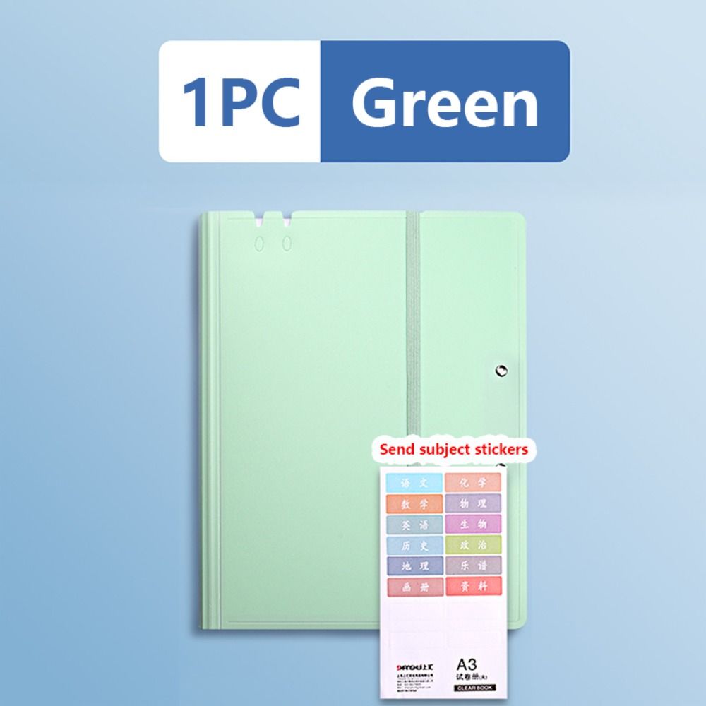 

Ремешок Дизайн Экзаменационный Лист Хранение Клип Многофункциональный Планшет для Письма Школа Офис зелёный