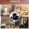 6Pcs/Set Soap Dispenser Box Housewarming Gift Toothbrush Holder Bath Accessory Bottle Trash Can Bamboo Plastic Bathroom Storage