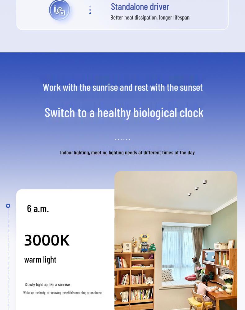 Ultra-Thin Surface Spotlight: Anti-Glare, Angle Adjustable, No Installation Required - Perfect for Hallways, Corridors, and Entrances.