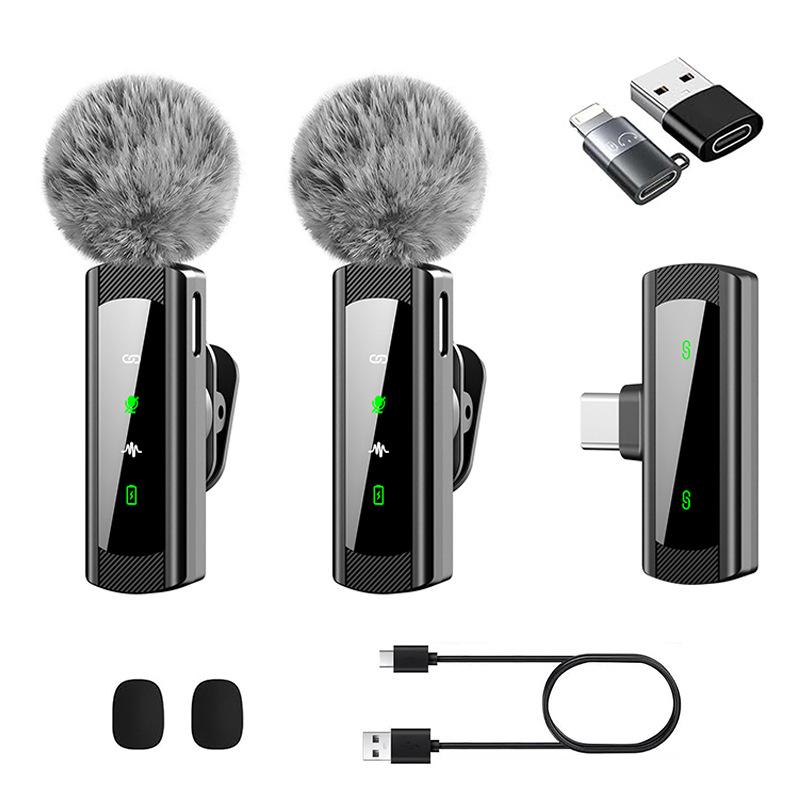 J4 Wireless Lavalier Microphone: Live Broadcast, Video Shooting, Audio Recording, Noise Reduction.
