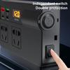 Auto-Wechselrichter 200W DC 12V/24V zu AC 220V Konverter Ein/Aus-Schalter QC 3.0 USB/PD/Type-C Ladegeräte Netzteil Spannungserkennung