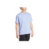 Adidas X National Geographic Graphics T-Shirt Outdoor Quick-Dry Loose Short Sleeve T-Shirt Unisex Tops Light-Blue IX5615