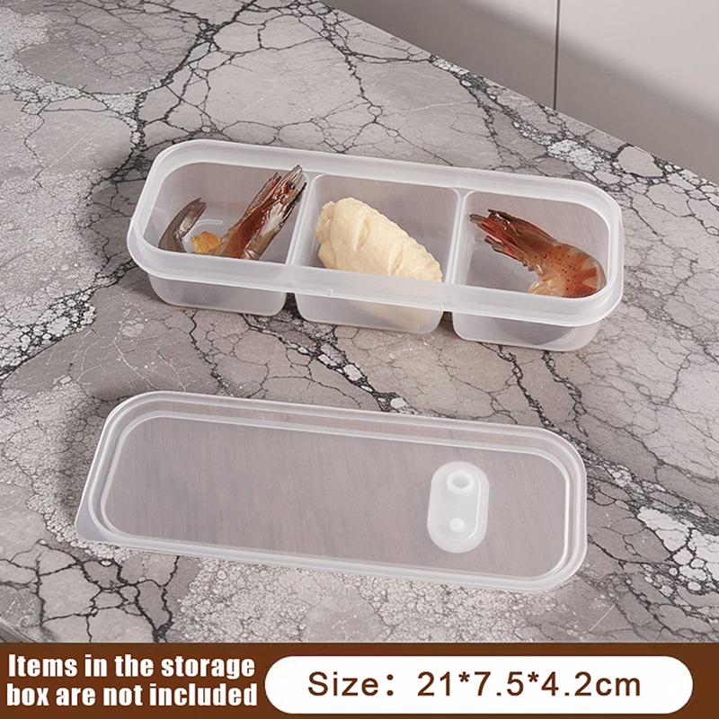 

Food Storage Box Refrigerator Storage Box Frozen Meat Food Tableware Household Plastic Rectangular Refrigerator Storage Box