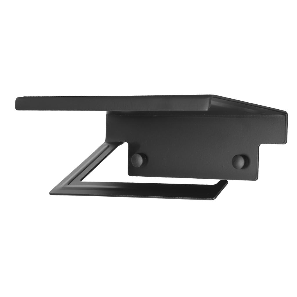 Toilet Paper Rack Wall Mounted Paper Towel Stand with Phone Holder Bathroom Supplies Black