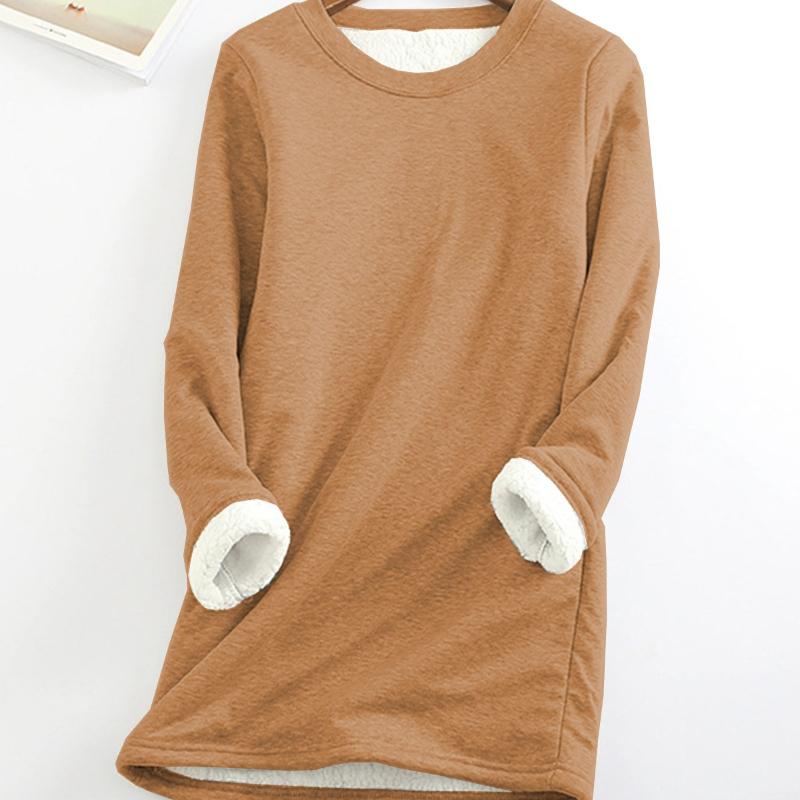 

Autumn and Winter Plus Velvet Women s Mid-length Thickened Slim Warm Top 5XL золотой