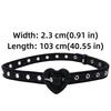 Slim Fit Denim Waist Belt Heart Shape Buckle Fashion Denim Belt  For Women  Girls