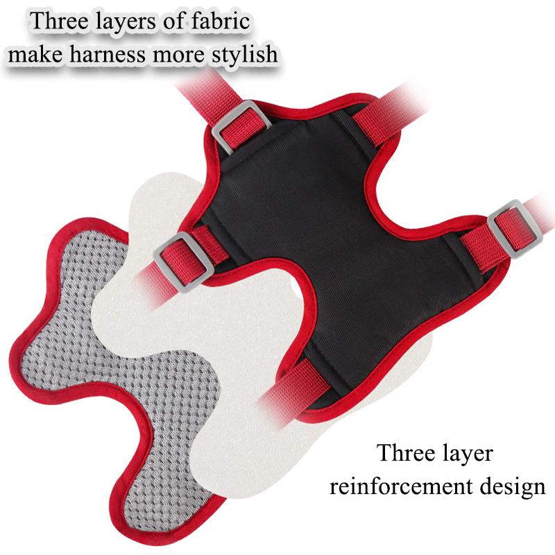 No Pull Dog Harness Outdoor Walking Pet Chest Strap Reflective Dog Vest Harness Anti Escaspe Traction Rope Labrador Dog Supplies