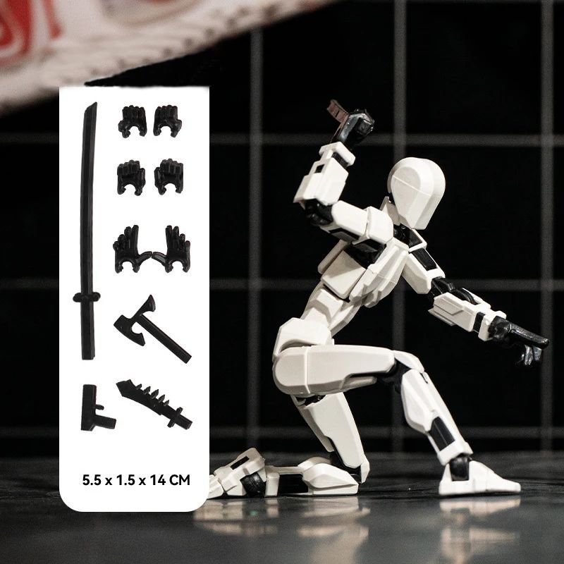 

2025 Новая фигурка 13 Фигурка для экшена Фигурка-манекен 3D-печать Многосуставная подвижная фигурка Игрушка подарки для детей белый