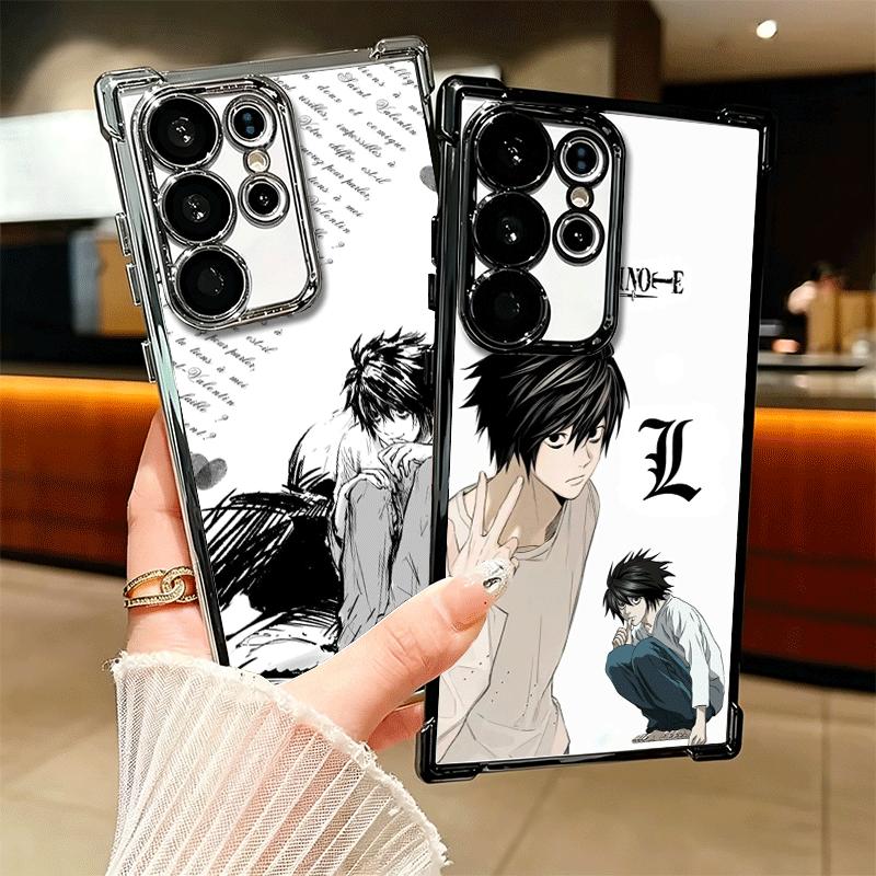 N-Notes D-Deaths L Lawliet Soft Phone Case For Samsung Galaxy S26 Ultra S25 Edge S24 FE S23 Plus S22 S21 + S20 Plating Anti-Fall