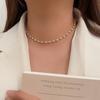 Shijia pearl necklace women's niche design sense fashion temperament collarbone chain neck chain sweater chain bead chain