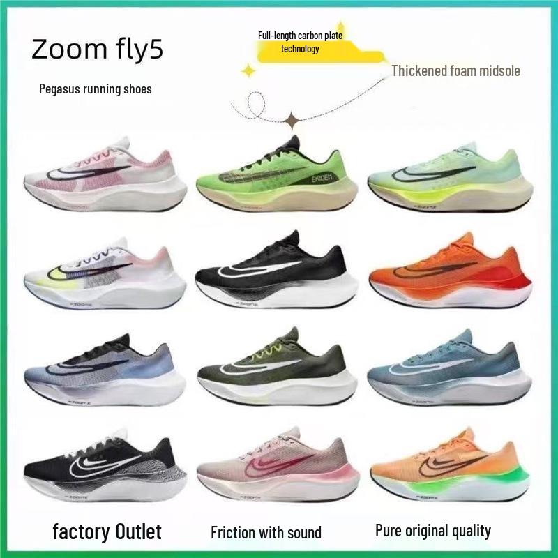 ZoomFly5 Carbon Plate Running Shoes - Mesh, Breathable, Rebound for Marathon and Racing - Unisex
