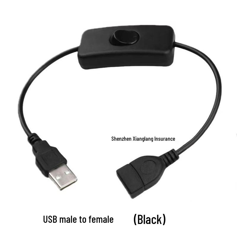 LED Schreibtischlampe Netzschalter USB Verlängerungskabel mit DC5521 Stecker auf Buchse und Klemmlampe