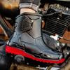 Botas de Chuva Plataforma para Tornozelo Masculinas 2025 Nova Moda de Primavera Sapatos Impermeáveis Antiderrapantes Cor Sólida Cano Médio Botas de Chuva Sapatos de Pesca