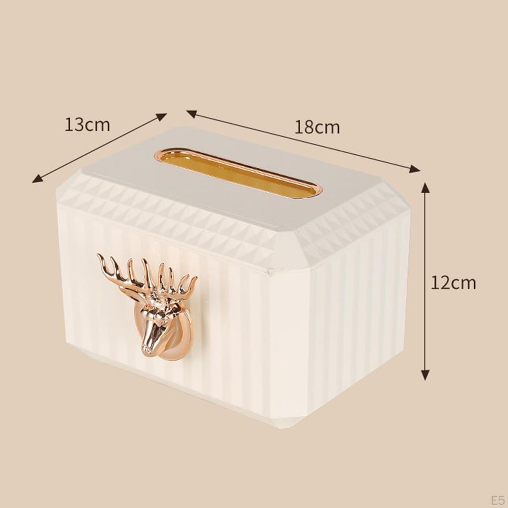 Chic Deer Head Tissue Box Organizer for Home and Office Decor