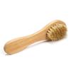 1pc Natural Bristle Face Brush – Exfoliating Skin Care Tool with Wooden Handle for Facial and Dry Body Massage