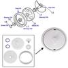 For Polaris 280 Pool Cleaner Wheel Set with Large C6 Wheel C10 Tire and C66 Axle for Effective Debris Protection