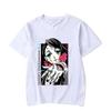 Anime Enmu Printed T-Shirt Women Summer T-Shirt Women Casual Short Sleeve Crew Neck T-Shirt Tops Y2k Top Vintage Clothes Fashion