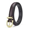 Gold Color Solid Buckle Decoration Women Casual Slim Waist Belt For Use Daily