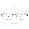 Business Reading Glasses Anti Blue Light Metal Frame Male Presbyopic Eyewear Ultra Light Thin Frame Glasses