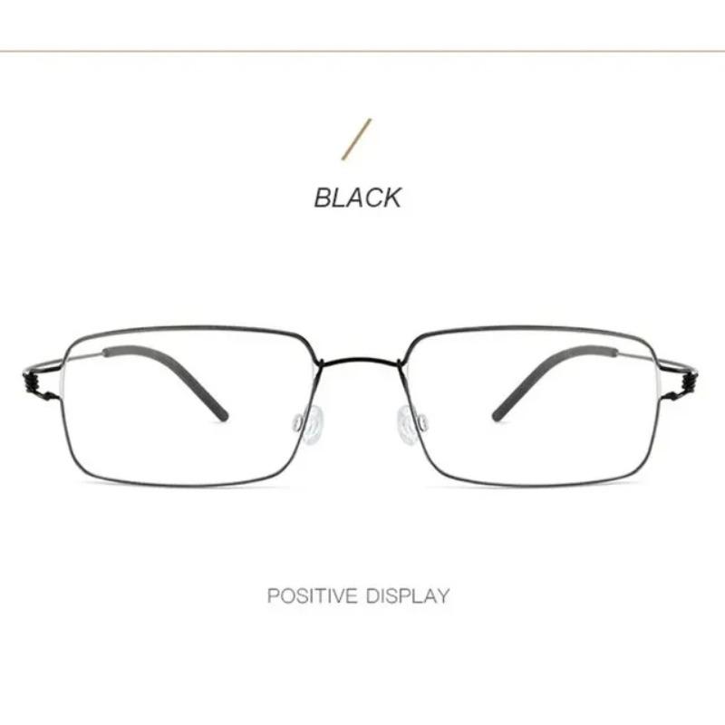 Business Reading Glasses Anti Blue Light Metal Frame Male Presbyopic Eyewear Ultra Light Thin Frame Glasses