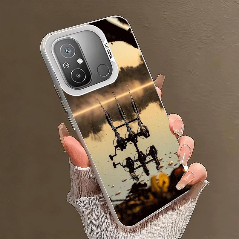 Carp Fish Fishing Rod Shockproof Phone Case for Xiaomi Poco X7 X6 X5 X3 Pro F7 Ultra M8 Redmi 15C 15 14C 13C 12C 10C 13 12 10