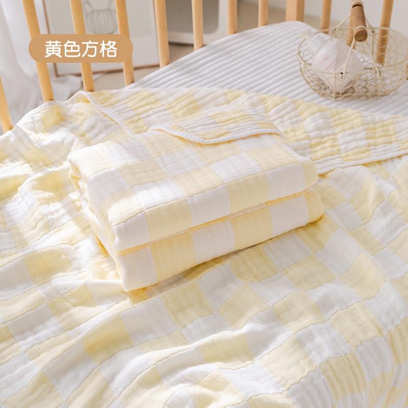Baby Muslin Jelly Blanket 6-Layer Bamboo Cotton Stretchy Washable Swaddle All Season Newborn