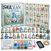 Stress Relieving Art Crafts 24-Day Gnome Advent Calendar, Faux Diamond Ornaments DIY Christmas Gift for Family Kit, Handmade Hanging Tree Wreath Home