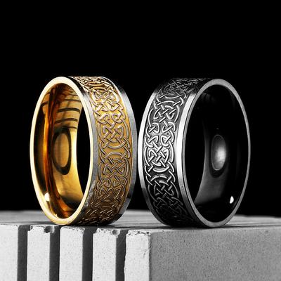 Viking Celtic Knot Men Rings Stainless Steel Vintage New In Punk Cool Stuff Women Jewelry Fashion Accessories Gift