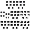 8Pieces Leather Cutting Die Set Leather Punching Tool Leather Craft Working Tool for Leather Bags Belts and Shoes