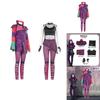 Descendants 3 Mal Cosplay Body z polyesterové směsi pro Halloweenskou tematickou kostýmovou párty