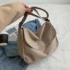Soft Large Capacity Shoulder Bag Adjustable Strap Women Messenger Pouch Nylon Square Bag  Men