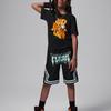 Jordan Round Neck Letter Print Casual Short Sleeve T-Shirt Kids Tops Black HJ2206-010