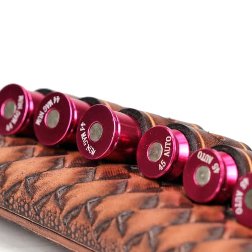 TOURBON Cartridge Holder Belt Ammo Holder for .38, .357, .44, and .45 Pistols and Revolvers, Holds 6 Rounds, Perfect for Airsoft