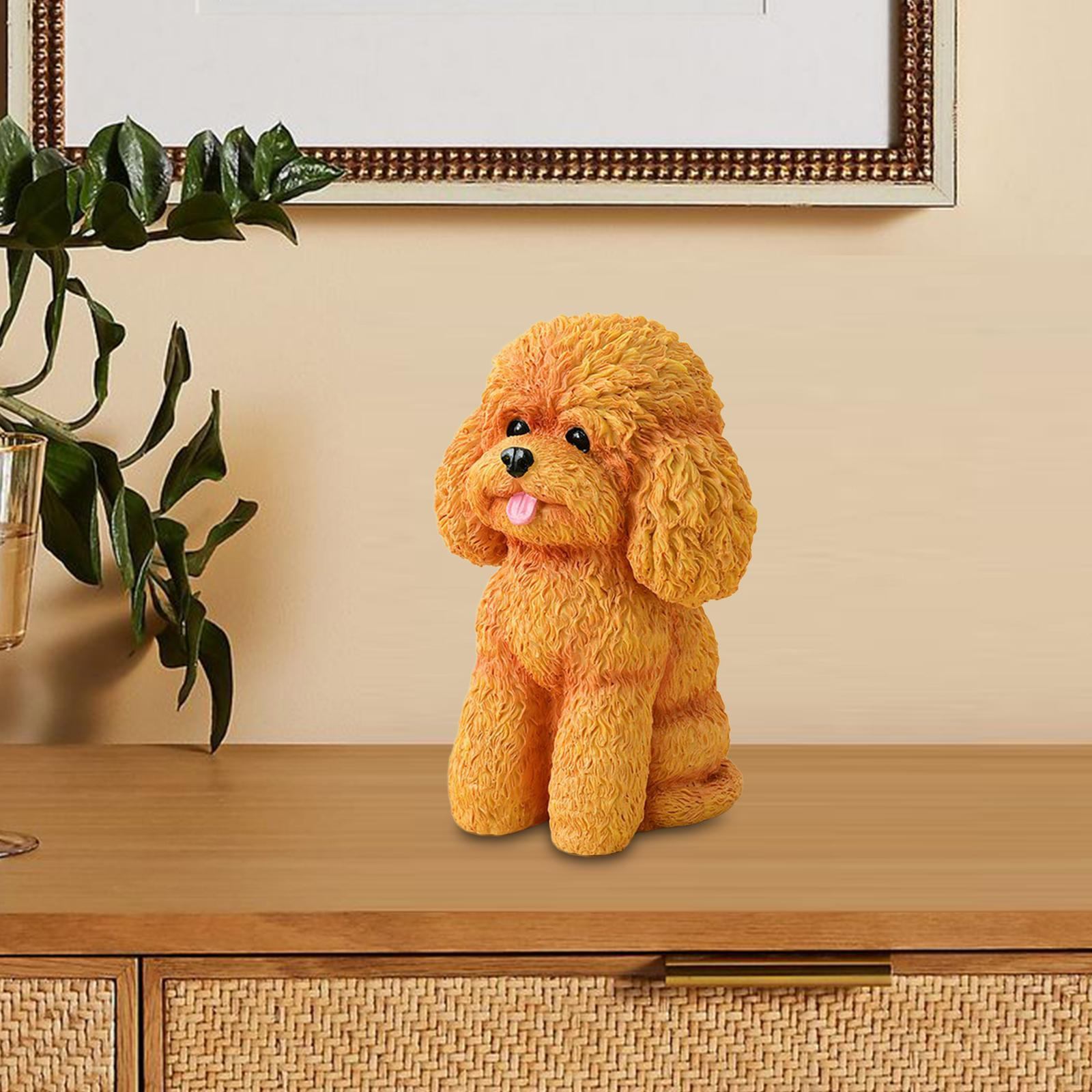 

Статуя Сидящей Собаки Садовая Скульптура Художественное Произведение Очаровательное Животное Внутренний Наружный Декор для оранжевый