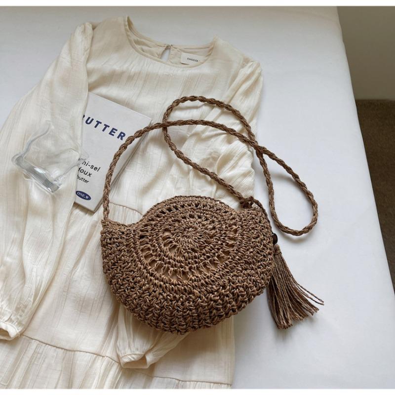 2025 New Fashion Shoulder Slanting Cross Bag Seaside Vacation Beach Bag