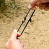 Versatiles Cord Fastening Clip Regulable Length Quickly Release Mechanism for Camping Gear Arrangement