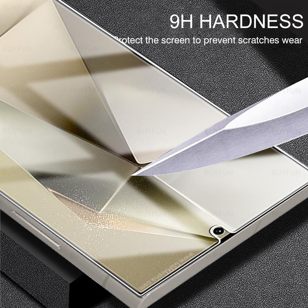 Clear Tempered Glass Protective Film For Samsung Galaxy S25 S24 Ultra Plus S24ultra Sansung 24S S24+ Sansing Samsong Sumsung S 25 24