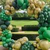 44 Piece Mixed Color Green Balloon Set, Suitable for Birthdays, Weddings, Parties, Graduation Ceremonies